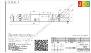 CRBF8022 AD UU crossed roller bearing